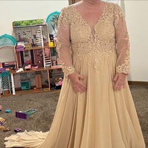 Champagne Wedding Dress 20W